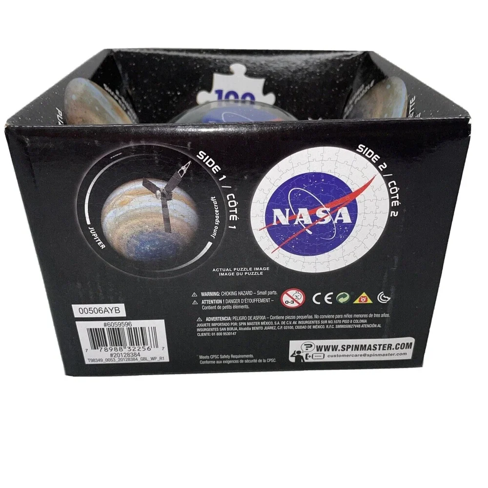 100-Piece NASA Double-Sided Jigsaw Puzzle-Silhouette Reversible Spin Master